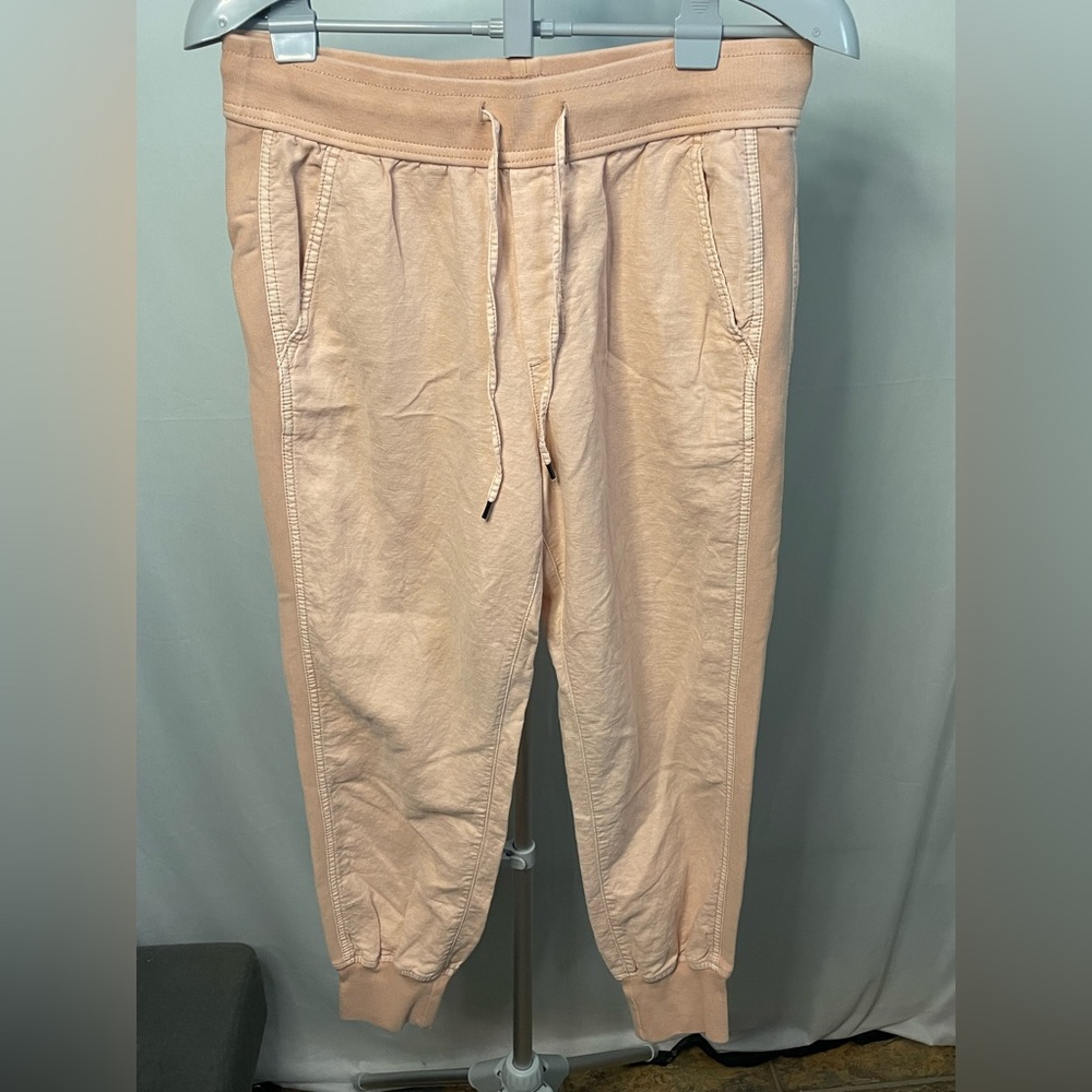 GAP Light pink linen blend Jogger Pants MEDIUM
